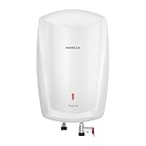Havells Signa 5 Litre Instant Water Heater(Geyser)| Twin LED Indicator| Rust and Shock Proof Body| ISI Marked| Fire Retardant Power Cord| Warranty: 5 year on inner tank & 2 year comprehensive (White)
